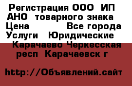 Регистрация ООО, ИП, АНО, товарного знака › Цена ­ 5 000 - Все города Услуги » Юридические   . Карачаево-Черкесская респ.,Карачаевск г.